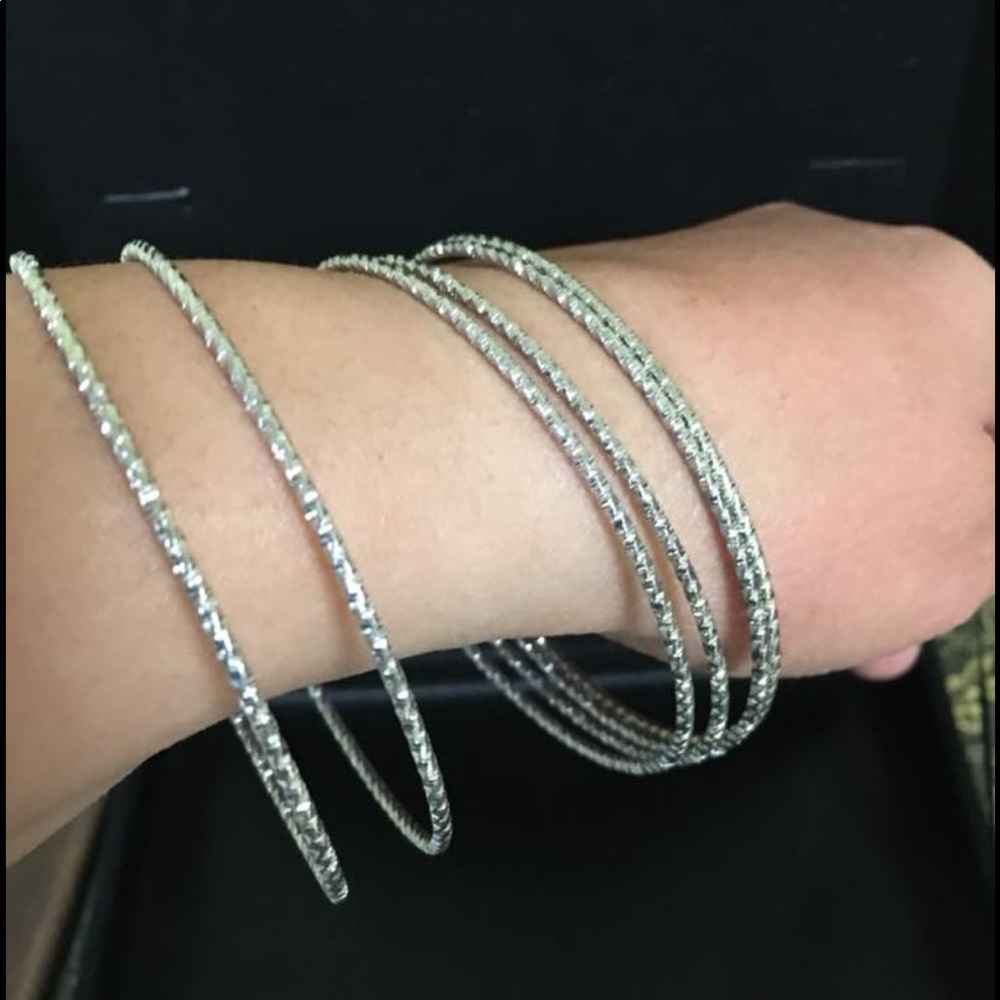 Silver bangals